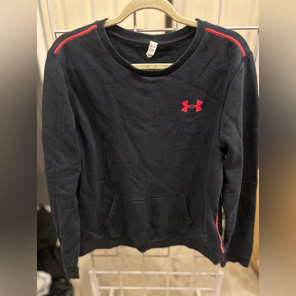 LG Black Sweatshirt with Red Logo